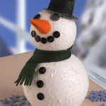 Permalink to: Kleiner Styroporschneemann Bastelanleitung Schneemann1
